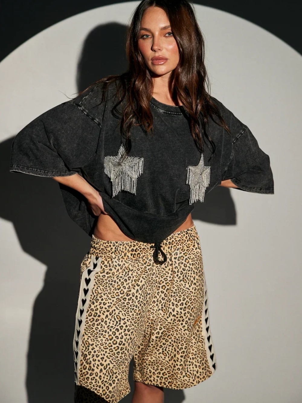 NWT Sabbi x Free People TITTY Star Tee L